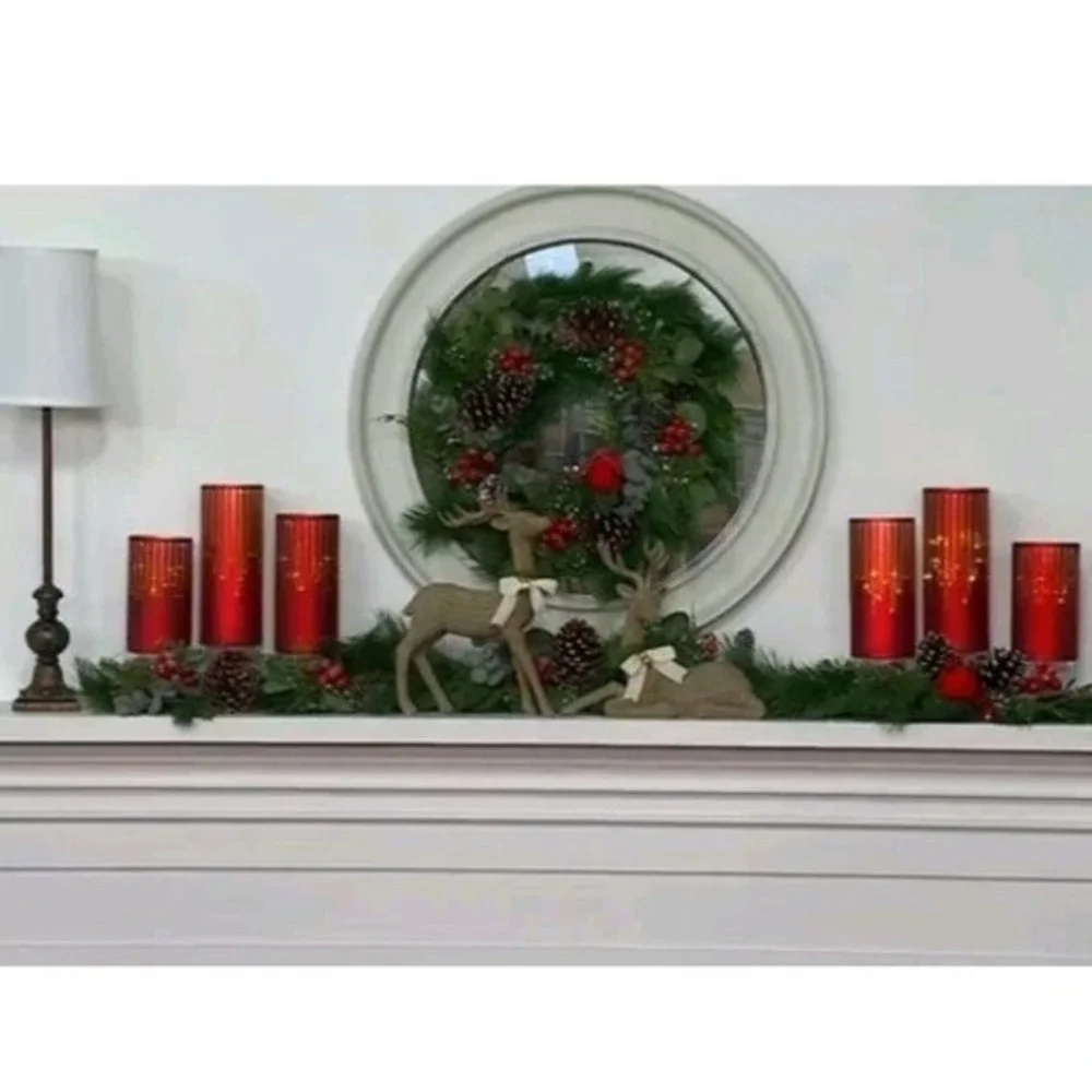 Valerie Parr Hill‎ 4' Berry, Pine & Eucalyptus Garland Christmas Decor Winter